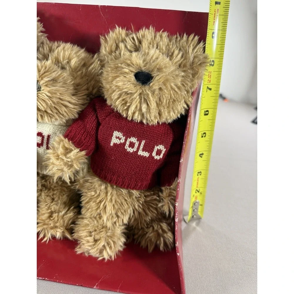 VTG 2002 Ralph Lauren POLO Plush The Bears That Care Red White Blue Sweaters